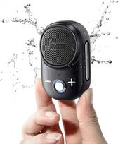 "Divoom Itour-S" mini nešiojamasis "Bluetooth" garsiakalbis su mikrofonu, prisegamas nešiojamasis garsiakalbis, atsparus vandeniui pagal IP67, 10 valandų trukmės, skirtas statyboms, dirbtuvėms, lauke, laipiojimui (juodas)