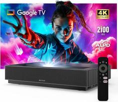 "WEMAX Nova Pro 4K Ultra Short Distance" projektorius, 150 colių ALPD lazerinis televizorius su "Smart Google TV", 2100 ISO liumenų, "Dolby Audio/DTS-HD", UST projektorius namų kinui, "WiFi", "Bluetooth", integruotas "Google