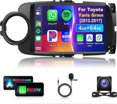 4G 64G VECHTEL 9 colių "Bluetooth" automobilinis radijas "Toyota Yaris Grmn" 2012-2017 m. "Carplay Android" automobiliui, DSP EQ, 1280 x 720, WiFi GPS, "Mirror Link", RDS/FM radijas 2 DIN su AHD atbulinės eigos kamera