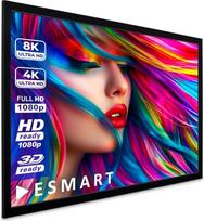 ESMART Professional MIRALE rėminis ekranas, pilkos spalvos, [pasirenkamas dydis] 443 x 249 cm (200 colių), 16:9, namų kino projektorius, projekcinis ekranas, rėmas, drobė, LCD, LED