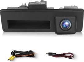 Hodozzy HD galinio vaizdo kamera Audi/VW su naktinio matymo stovėjimo pagalba 170° plataus kampo vandeniui atspari automobilio bagažinės rankena atbulinės eigos kamera, skirta Audi A3 A4L Q3 Q5/VW Passat/Tiguan/Sagitar kamera