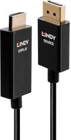 LINDY 40924 0,5 m aktyvaus "DisplayPort" ir HDMI adapterio kabelis su HDR