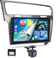 NHOPEEW 2G + 64G Android automobilinis radijas VW Golf 7 MK7 2012-2020 - Belaidis Carplay ir Android automobilis - 10,1 colio Android stereo su WiFi EQ GPS Mirror Link FM RDS + AHD galinio vaizdo kamera ir mikrofonas