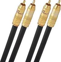 Oehlbach NF 214 Master - Premium stereo audio cinch cable set (multiple shielding, silver-plated copper), color: anthracite, length: 1.00 m