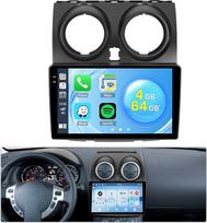 Roinvou 4+64G Android 15 automobilinis radijas Nissan Qashqai J10 2006-2016 su belaidžiu Carplay Android Car, 9 colių automobilinis radijas su jutikliniu ekranu ir GPS navigacija Bluetooth EQ WiFi RDS FM SWC MIC