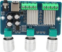 Skaitmeninė galios stiprintuvo plokštė DC 12V 2.1 kanalo 15W + 15W stereofoninio skaitmeninio žemų dažnių garsiakalbio galios stiprintuvo plokštės stiprintuvas, skirtas namų garso kolonėlei