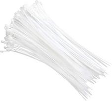 YOFASEN Cable Ties Set White - 100 Pieces Nylon Self-Locking Ultra Strong Cable Ties Cable Management, multicolour