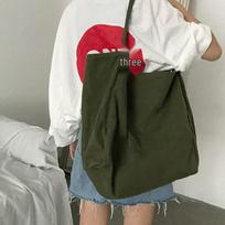 Korean Chic Large Canvas Tote Bag - Women's Versatile Single Shoulder Bag with Literary Style, Perfect for Students and Shopping. juoda