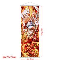 Anime One Piece Ritininis Drobės Tapyba Zoro Sanji Luffy Namų Dekoras Sienos Kabinamas Ace Nami Hancock Plakatas Sienos Menas Kambario Dekoras 25*75cm balta