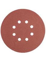 Velcro švitrinis popierius 150 mm, K150, 5 vnt., 8 skylučių