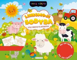 Linksmoji sodyba. Spalvinimo bloknotas