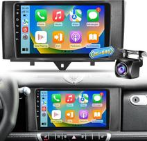 "Android" automobilinis radijas "Mercedes Benz Smart Fortwo" 2011-2015 m., 9 colių stereo su belaidžiu "CarPlay" ir "Android Car", GPS navigacija, DSP garsas, dviguba USB, AHD galinio vaizdo kameros palaikymas, valdymas vairu
