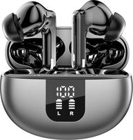 "FixRix LS-BE008" belaidės ausinės su ANC ir "Bluetooth 5.4" (juodos spalvos)