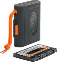 "MUSE" kasetinis grotuvas - nešiojamasis kasetinis grotuvas su ausinių lizdu ir "Bluetooth" | Greitas įkrovimas per USB-C - elegantiškas dizainas | Juoda