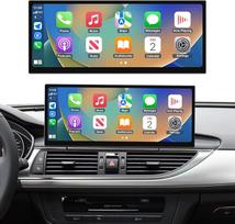 "Ninetom" automobilinis radijas su 12,3 colių jutikliniu ekranu, belaidžiu "Carplay" ir "Android Car", skirtas 2016-2018 m. "Audi A6 A7" su MIB2 sistema, palaiko "Mirrorlink", kamerą, navigaciją, "Siri", muziką