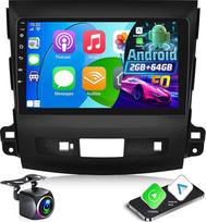 2G + 64G "Android" automobilinis radijas "Mitsubishi Outlander 2/Peugeot 4007/Citroen C-Crosser 2008-2015" su belaidžiu "Carplay" ir "Android Car", 9 colių jutiklinio ekrano radijas su "WiFi", GPS navigacija, "Bluetooth", FM
