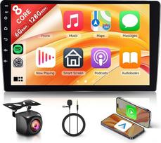 8 branduolių 6 + 128G 9 colių "Android 15" automobilinis radijas 2 DIN belaidis "Carplay" jutiklinis ekranas Stereo automobilis 2 DIN su "Android" automobilio veidrodžio nuoroda "Bluetooth" FM/RDS/EQ/DSP WiFi GPS navigacija Vairo valdymas