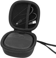 Aenllosi Hart Tasche Hülle für Bose SoundLink Micro Bluetooth Lautsprecher, Nur Tasche(Schwarz)