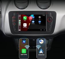 Automobilinis radijo imtuvas Seat Ibiza 2009-2013 Radijas su belaidžiu "CarPlay" "Android" automagnetola 7 colių jutiklinis ekranas su BT FM/RDS radijo imtuvu USB mikrofonas