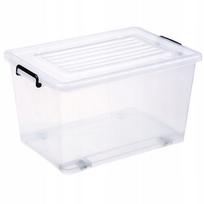 Plastikinė dėžė Domifito žaislams su dangčiu 50L 56 x 39 cm