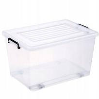 Plastikinė dėžė Domifito žaislams su dangčiu 27L 46,5 x 33,5 cm