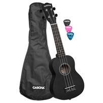 Soprano ukulelė Cascha Linden juoda HH 3960