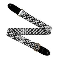 Diržas ukulelei Cascha Jacquard - Ethnic Black CUS-JW1