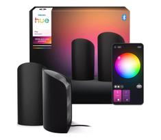 Philips – rinkinys 2 vnt. LED RGBW pritemdomų šviestuvų Hue PLAY Wall Washer LED/20W/230V 2000–6500K juoda
