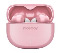 Niceboy Pins 4 - Belaidės ausinės su ANC 400 mAh + 2x 50 mAh IPX4 rožinė