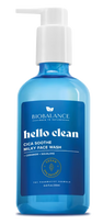 BIOBALANCE Hello Clean Milky, drėkinamasis ir odos barjerą atkuriantis prausiklis, 250 ml