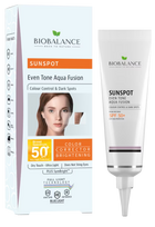 BIOBALANCE Sun Spot Even Tone SPF 50+, apsaugantis nuo UVA ir UVB spindulių  apsauginis kremas nuo saulės, 40 ml