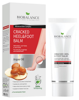 BIOBALANCE Argan Cracked Heel&Foot intensyviai drėkinantis kulnams ir pėdoms balzamas, 60 ml