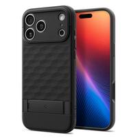 Spigen Parallax „S” MagSafe dėklas skirtas Apple iPhone 17Pro – matinis juodos spalvos