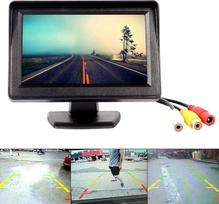 "Baceyong" automobilio galinio vaizdo kameros ekranas, galinio vaizdo kameros atbulinės eigos monitorius, 12-24V 4,3 colių HD skaitmeninis spalvotas TFT LCD monitorius, skirtas autobuso sunkvežimio priekabai