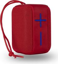 "NG Roller Coaster Red" - nešiojamasis 10 W "Bluetooth" garsiakalbis, atsparus vandeniui IPX6, su akumuliatoriumi ir USB/Micro SD/AUX IN įvestimis, raudonos spalvos