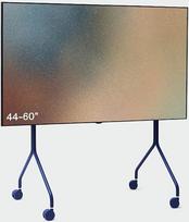 "Pedestal Moon Rollin' TV Stand" su ratukais - 44-60 colių ekranams | Mobilus ir stilingas televizoriaus vežimėlis (mėlynas)