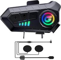 "Zhongreat" šalmo "Bluetooth" ausinių garsiakalbis, Y10G motociklo ausinės belaidės 5.3 1000 mAh su kietuoju mikrofonu, triukšmo slopinimas, stereofoninis garsas, IPX6 atsparus vandeniui, laisvų rankų ausinės