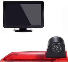 12 mm objektyvas CMOS galinio vaizdo kamera + 4,3 colių TFT LCD ekrano monitorius Stabdžių žibintas Automobilio stogo atbulinės eigos kamera "Ford Transit Custom 2012-2016 Van" stabdžių žibintas 3.