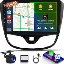 2+64G "Android" automobilinis radijas "Opel Karl" / "VinFast Fadil" 2017-2020 m., 9 colių IPS jutiklinio ekrano radijas su belaidžiu "CarPlay", "Android", GPS, "WiFi", DSP 32EQ + AHD kamera ir mikrofonas