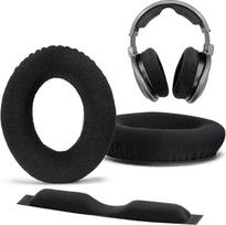 AHG pakaitiniai ausų ir galvos dirželio pagalvėlės, suderinamos su "Sennheiser" HD600, HD650, HD, 660S, HD, 660S2, "Massdrop X" HD 6XX HD58X Jubilee ir HD580 ausinėmis, aukščiausios kokybės veliūras ir didelio tankio putos