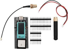 DollaTek belaidis seklys su ESP32-S3FN8 863-928MHz LoRa WLAN Bluetooth | GNSS L1+L5/L2 Multi-Constellation | USB-C 0,96 colių LCD ekranas Meshtastic, skirtas daiktų internetui ir tiksliam padėties nustatymui per kelias sistemas