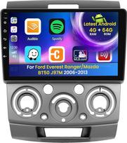 Inefala Android 15 Autoradio für Ford Everest Ranger/Mazda BT50 J97M (06-13) 4+64G mit Wireless CarPlay Android Auto, 9'' Bildschirm Unterstützung FM RDS 32EQ GPS WiFi Bluetooth SWC AHD Rückfahrkamera