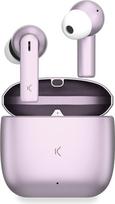 KSIX Meteor belaidės "Bluetooth" ausinės, HD skambučiai, ENC triukšmo slopinimas, metalinis įkrovimo dėklas, tikros belaidės stereofoninės ausinės, 32 valandų veikimo trukmė, balso asistentai, atsparios vandeniui, rožinės spalvos
