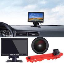 Su 7 colių LCD monitoriumi, "Super HD 1280p" automobilio trečioji stogo viršutinė stabdžių žibinto lemputė, skirta "Renault Kangoo II" 2007-2021/Mercedes Ben Citan Tourer W415 Micro Camper 2012-2021