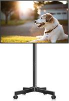 XINLEI ML1350 TV stovas 13-50 colių televizoriams, reguliuojamas aukštis, 30° posvyris, TV stovas su ratukais, maks. VESA 200 x 200 mm