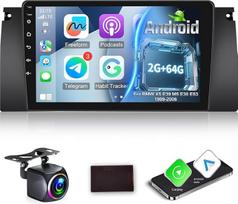 [2G + 64G] "Android" automobilinis radijas BMW X5 E39 E53 M5 E38 1999-2006 su "Wireless Carplay" ir "Android Car", 9 colių HD jutiklinio ekrano automobilinis radijas su GPS/WiFi/Bluetooth/EQ/FM RDS