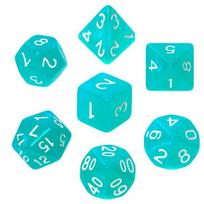 Kauliukai Rebel RPG Dice Set, Turquoise