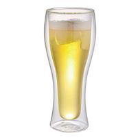 Termo stiklinės Zyle ZY1348DG 480 ml, dvigubomis borosilikatinio stiklo sienelėmis, 2 dalių rinkinys