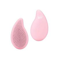Wet Brush Go Green Palm Detangler Pink Kišeninis plaukų šepetys su arbūzų aliejumi, 1vnt