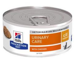 HILL'S Feline c/d Urinary Care Stew with Chicken - drėgno kačių ėdalo - 82 g